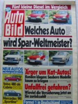 Auto Bild 30/1989 Corsa 1.5D Swing,205XLD,Polo CL D,Fiesta 1.8D