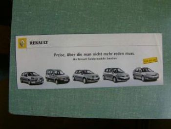 Renault Sondermodelle Emotion Clio Kangoo Megane Scenic Laguna