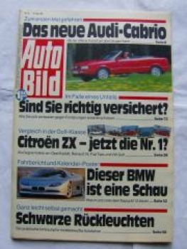 Auto Bild 22/1991 Audi Cabrio,Naszca M12,Kawasaki Tengai,Aprilia