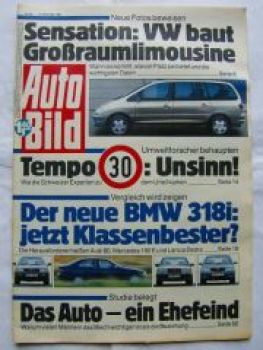 Auto Bild 50/1990 BMW 318i E36 vs. Audi 80 vs. 190E vs. Lancia D
