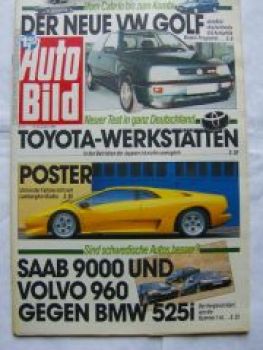 Auto Bild 47/1990 Saab 9000,Volov 960,BMW 525i E34,Diablo