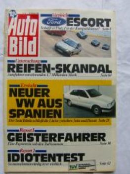 Auto Bild 44/1990 Escort,R19,Kadett E,Golf II,Tipo,Peugeot 405 S