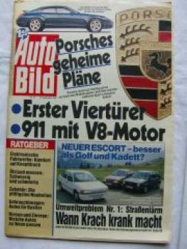 Auto Bild 37/1990 Ford Escort, Kadett E, Golf II,Ford Mercury Capri