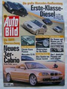 Auto Bild 46/1999 E46 Cabrio,Xsara Picasso,CL55,W210 Kaufberatun
