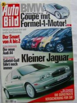 Auto Bild 44/2000 smart Dauertest/Kaufberatung,X-type,A4,Honda S