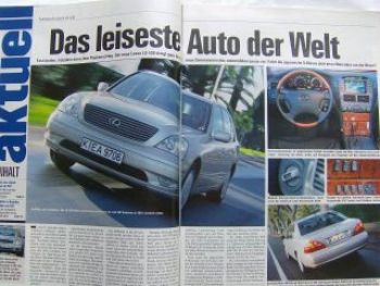 Auto Bild 47/2000 Lexus LS430,VW Lupo FSI vs. 16V,A2 vs. Yaris