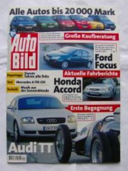 Auto Bild 34/1998 Corsa B,Arosa,smart,Matiz,Wagon R+