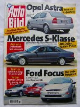 Auto Bild 37/1998 Focus,Golf IV,Astra,W220,2CV,BMW Barockengel