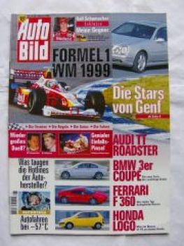 Auto Bild 8/1999 3er Coupè E46,F360,Honda Logo,TT Roadster
