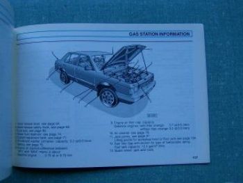 Owner"s Manual Volkswagen Fox 1990 USA