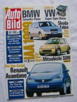 Auto Bild 35/1999 Renault Avantime,E200 W210