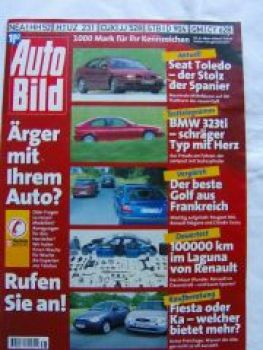 Auto Bild 38/1997 Seat Toledo, BMW 323ti,306,Mègane,Xsara