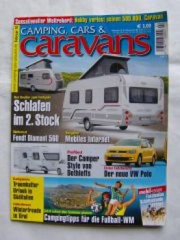 camping,cars & caravans 2/2010 Fendt Diamant 560,Polo 6R