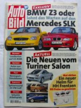 Auto Bild 17/1996 Z3 E36/7,SLK R170,Citroen Saxo 1.1SX
