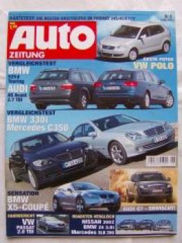 Auto Zeitung 6/2005 BMW 330i E90 vs. C350 W203,Passat 2.0TDi