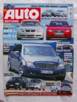 Auto Zeitung 25/2004 V50,Astra Caravan,Touran,Golf,AS6,