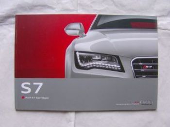 Audi S7 Sportback 4GA September 2011 NEU