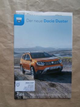 Dacia Duster SCe115 2WD 4WD Blue dCi 95 115 Katalog Juli 2018+Preise