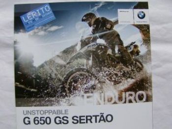 BMW G 650 GS Sertao Enduro Oktober 2011 NEU