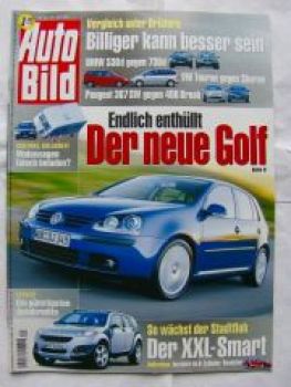 Auto Bild 30/2003 BMW 530d E60 vs. 730d E65,307SW,406 Break