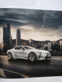 Lexus Modellprogramm 2017 CT IS LS GS RX RC RC F NX Prospekt September 2017