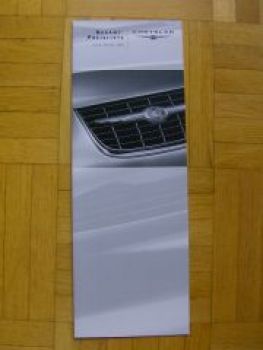 Chrysler Gesamtpreisliste 10/2000 NEU