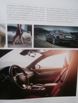 Lexus Modellprogramm 2017 CT IS LS GS RX RC RC F NX Prospekt September 2017