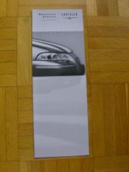 Chrysler Stratus Preisliste Oktober 1999 NEU
