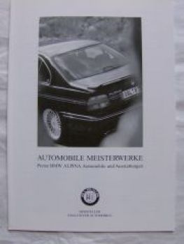 Alpina Automobile Meisterwerke B3 E46,B10,D10,B12 E38 Preisliste