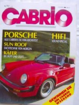 Cabrio 6/1992 Porsche 911 C2,C4,Chrysler LeBaron,