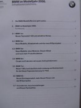 BMW Modelljahr 2006 130i E87,E90,X3,E66,E60