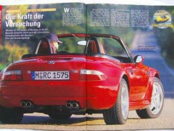 Auto Zeitung 8/1997 BMW M Roadster,Boxster,Mègane,SLK200