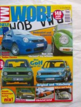 VW Wob! 6/1999 Golf 1 Typ17,Ovali,Corrado VR6, 1303 Cabrio