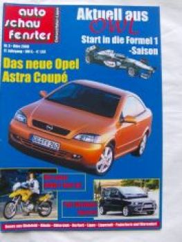 auto schau fenster 3/2000 Astra Coupè,Fiat Multipla Spezial,BMW