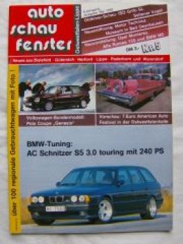 auto schau fenster 5/1992 AC Schnitzer S5 3.0 touring E34,Polo C