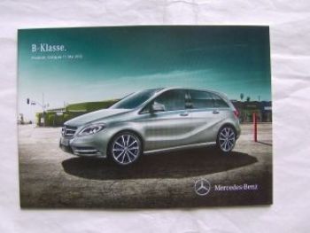 Mercedes Benz B-Klasse BR246 11.Mai 2012 NEU