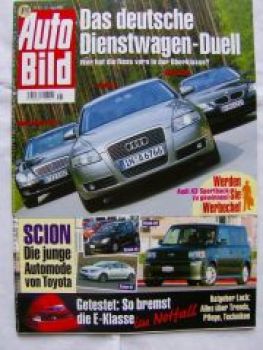 Auto Bild 21/2004 Audi A6 vs. E240 W211 vs. BMW 520i E60,Scion x