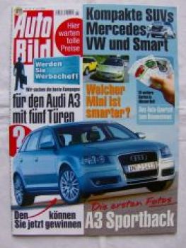 Auto Bild 23/2004 Audi A3 Sportback, Ibiza Cupra 1.9TDi,A4 1.9TD