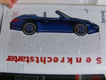 fivetonine Magazin 5/2007 Porsche 911 Cabrio KaDeWe Typ997