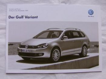 VW Golf Variant  24. November 2011 NEU