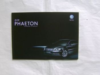 VW Phaeton +Exclusive Ausstattung Mai 2012 Prospekte