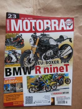 Motorrad 23/2013 KTM 1290 Super Duke R,Fahrbericht Ducati 899 Panigale,Verlgeichstest Sporttourer