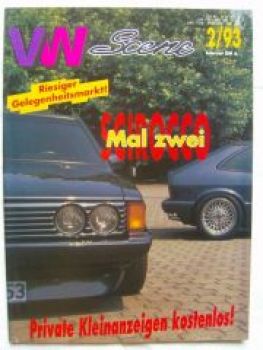 VW Scene 2/1993 Scirocco,Golf I,Käfer 1302 Speedster,