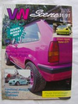VW Scene 11/1991 Golf II GTi, Polo 86C,Abfangjäger SU17