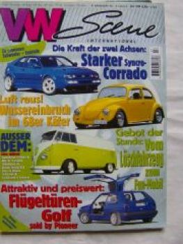 VW Scene 7/1997 TEC Corrado,Käfer,t1, Golf II Flügeltürer,