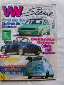 VW Scene 2/1997 Käfer Cabriolet, Polo Steilheck, T1,Scirocco I,