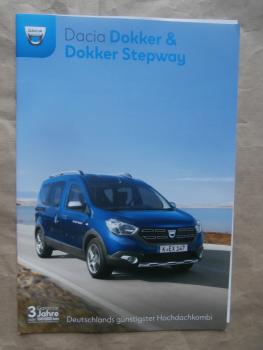 Dacia Dokker & Stepway Katalog im Dezember 2018 +Preisliste