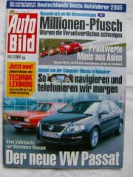 Auto Bild 9/2005 VW Pasat LS B1 vs. B6,Hyundai Sonata 2.4GLS,