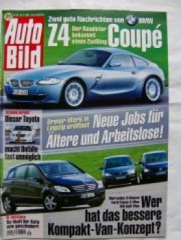 Auto Bild 20/2005 BMW Z4 Coupè E86,B-Klasse,Focus C-Max,Golf Plu