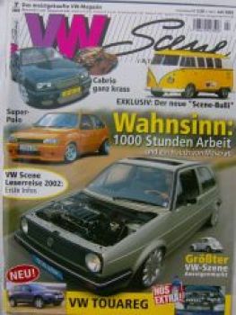 VW Scene 7/2002 Touareg,Karmann Ghia, NOS,Corrado G60,Scirocco I